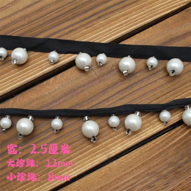 3734★ Colgante Borla Perla Encaje Accesorios Cortina Falda Accesorios Ropa Textiles para el hogar DIY Accesorios Hechos a mano Decoración de ropa