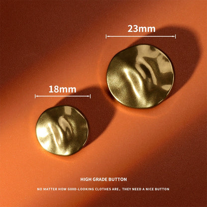 3232★  New high-end metal buttons versatile men's and women's clothes coat woolen coat buttons special-shaped exquisite and beautiful buttons
