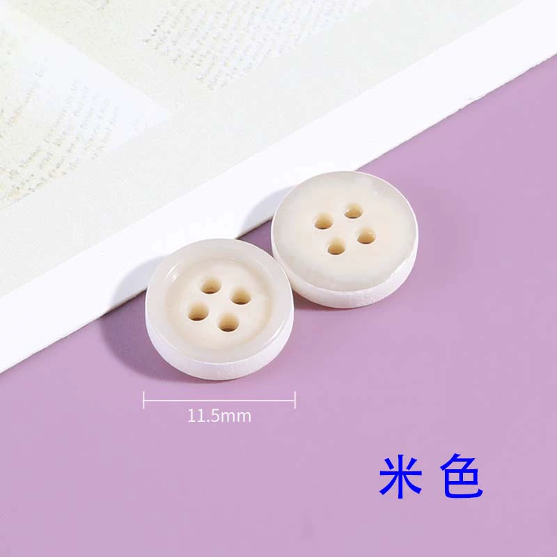 3339★  Resin shirt shirt men's and women's two-color buttons high-end clothes decorative buttons chiffon top small dress buttons