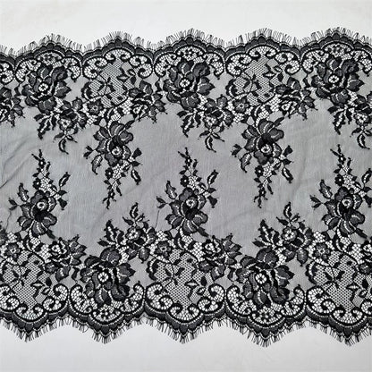 3772 Ancho 40CM Accesorios de encaje de pestañas DIY Ropa Falda Vestido de novia Mantel Bandera de mesa Tela decorativa