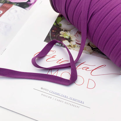 3882 52 colores punto 1cm cinta elástica color espalda cuello tira de presión escote correa borde lateral tira de presión accesorios de ropa