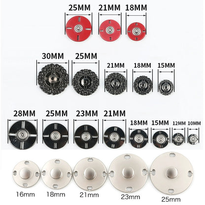 3474★ Botones finos ocultos de metal Botones pequeños de abrigo de visón de lana de cachemira para mujer Botones Botones invisibles de alta calidad Botones madre