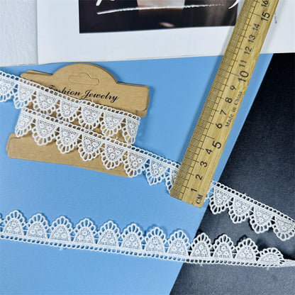 3675 Exquisita ropa de bebé de encaje bordado soluble en agua blanco Lolita, accesorios de encaje duro, ropa, encaje decorativo hecho a mano