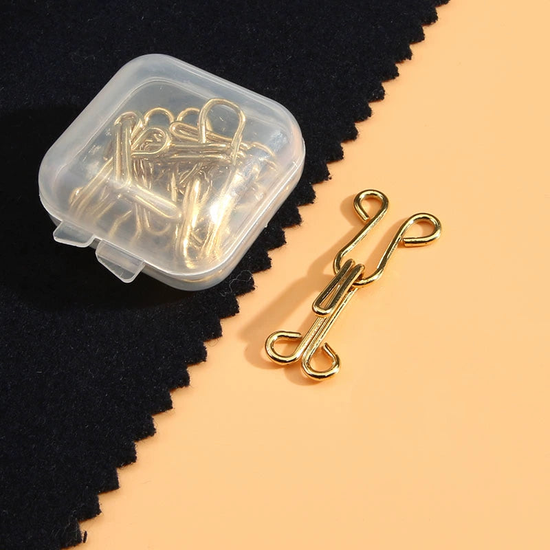 3512★ Botón de disciplina de ropa interior invisible de metal, botón oculto, hebilla de gancho, hebilla anti-luz de alta gama, hebilla de gancho, par pequeño de botones