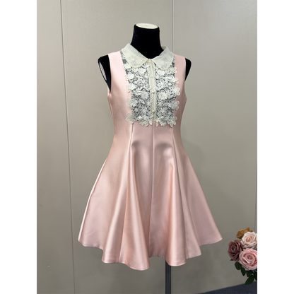 8025★  Department of the same dress as the golden wind star, lace three-dimensional embroidered high-waisted retro tutu skirt