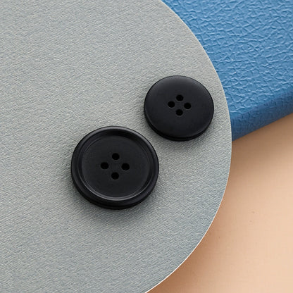 3459★  Black resin buttons men's suit jacket buttons top women's woolen coat trench coat pants versatile high-end buttons