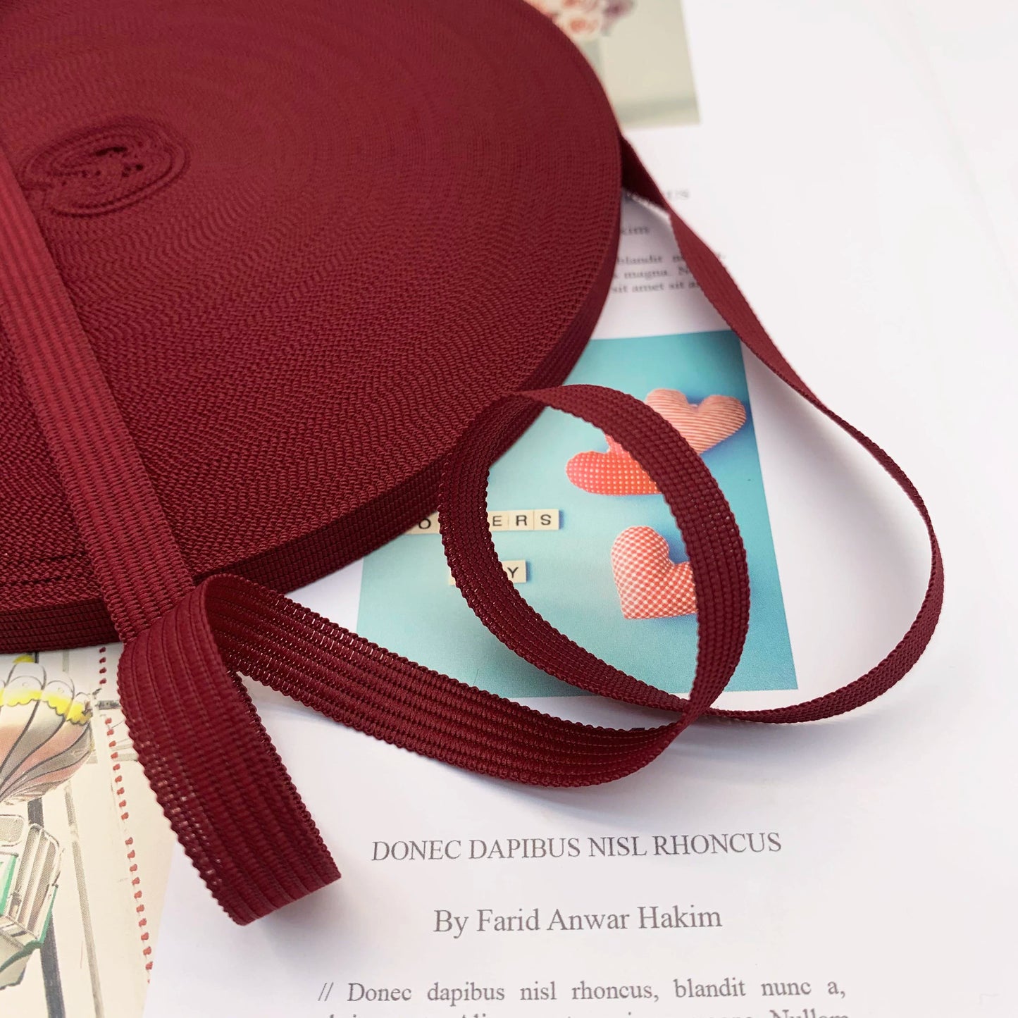 3883  Spot 30 colors 1cm non-elastic horse strap color back collar pressure strip webbing neckline strap side strip clothing accessories