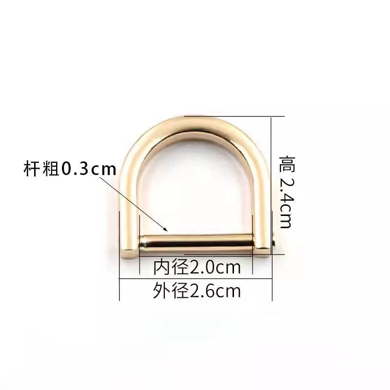 3518★ Botones para bolsos de mujer, accesorios para bolsos, tornillos, herrajes, hebillas metálicas DIY, tornillos, botones D, botones de ajuste, botones de herradura