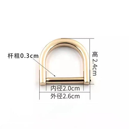 3518★ Botones para bolsos de mujer, accesorios para bolsos, tornillos, herrajes, hebillas metálicas DIY, tornillos, botones D, botones de ajuste, botones de herradura