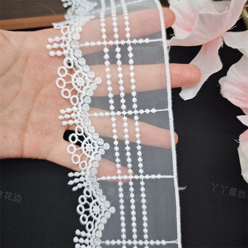 3819 Nouveau tissu de broderie de dentelle de vêtements de maille de dentelle robe de mariée de femmes vêtements textile textile à la maison accessoires de maille de broderie