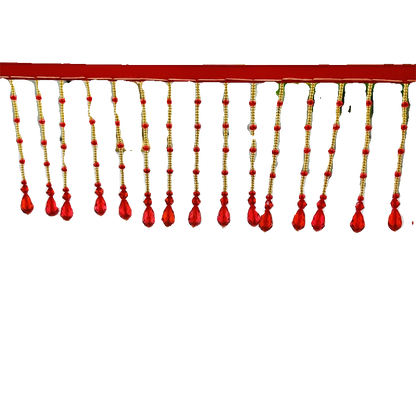 3703 Encaje de cuentas de perlas hecho a mano, tocado de boda, ropa de bebé, accesorios de cheongsam Hanfu, accesorios de encaje