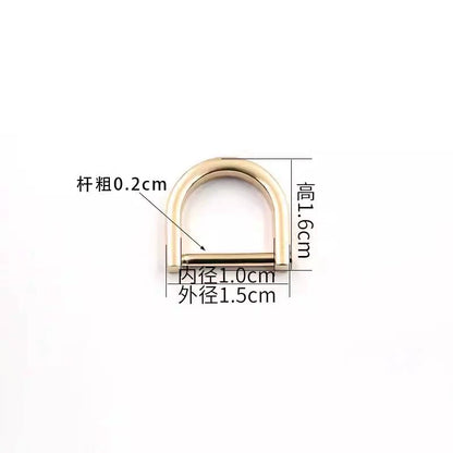 3518★ Botones para bolsos de mujer, accesorios para bolsos, tornillos, herrajes, hebillas metálicas DIY, tornillos, botones D, botones de ajuste, botones de herradura