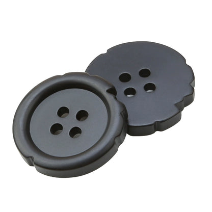 3416★  Black resin button top women's trench coat coat high-end buttons men's clothes suit pants button accessories