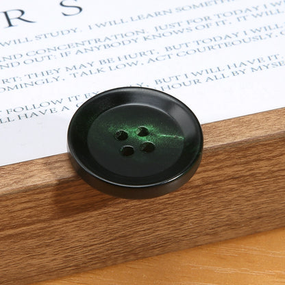 3463★ Botones de cuerno real para hombre, traje, chaqueta, pantalón, botones de alta gama, abrigo de cachemira para mujer, botones negros Daquan