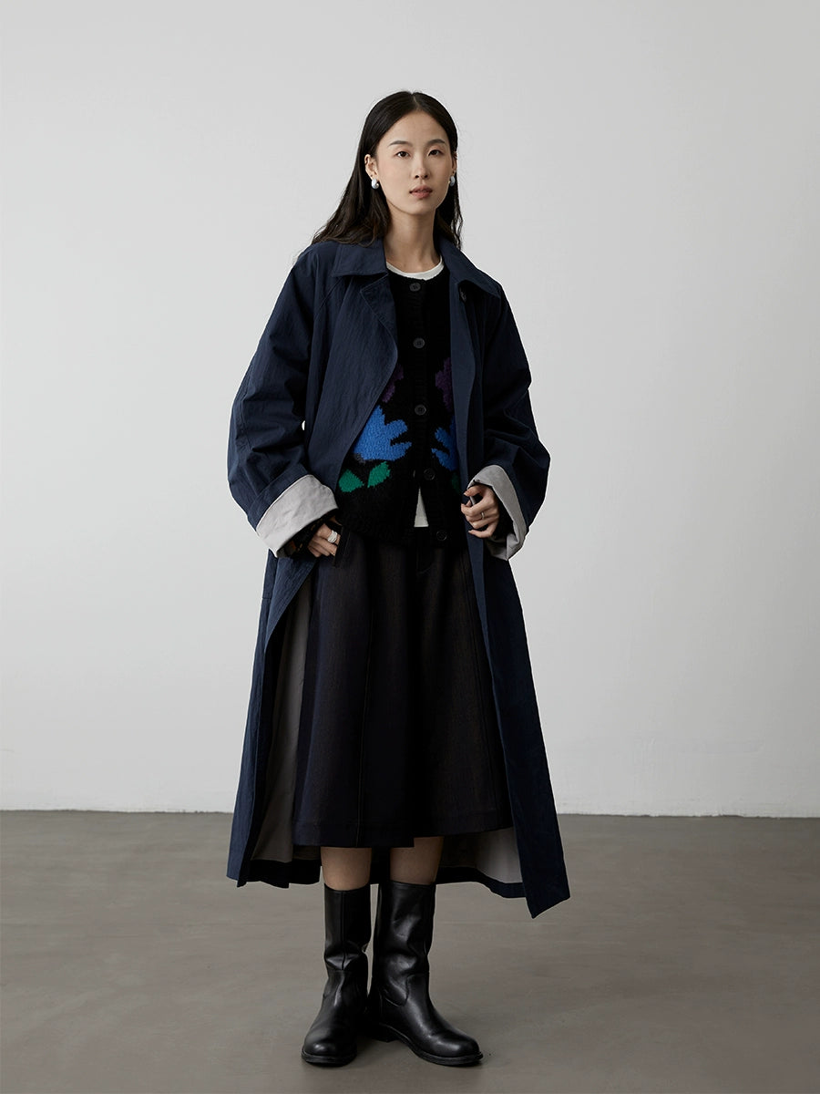 [Suéter de jardín] Chaqueta tipo cárdigan con cuello redondo y flores de colores de CAREMIND, top de punto clásico de otoño 