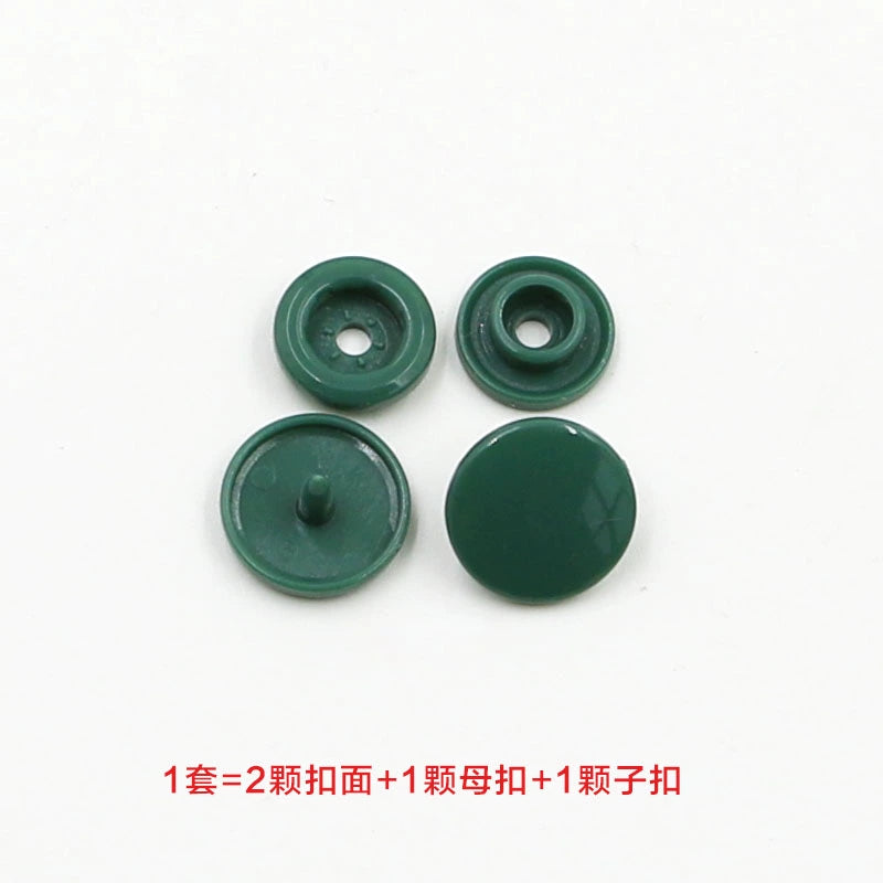 3413★  Plastic four-in-one buckle special button for colored baby clothes, seam-free hidden button, baby buckle nail button, mother and child buckle