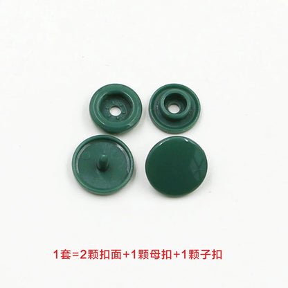 3413★  Plastic four-in-one buckle special button for colored baby clothes, seam-free hidden button, baby buckle nail button, mother and child buckle