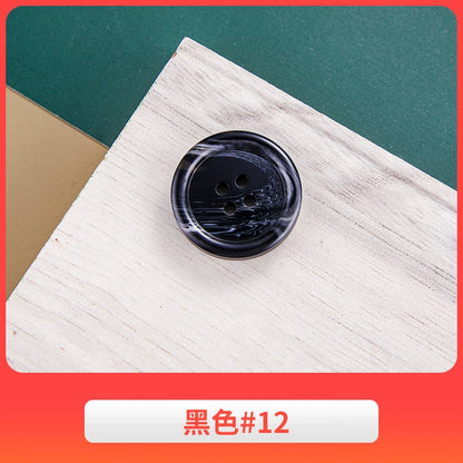 3444★ Gabardina negra con botones redondos para hombre, traje de pantalón, botones versátiles para mujer, ropa de traje