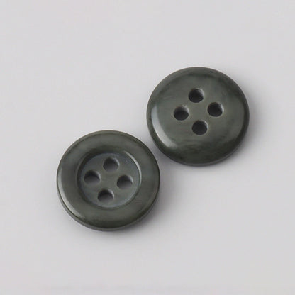 3379★  Versatile men's and women's shirts with buttons High-end POLO shirts Cardigan four-eye two-eye round small buttons Resin shirt buttons