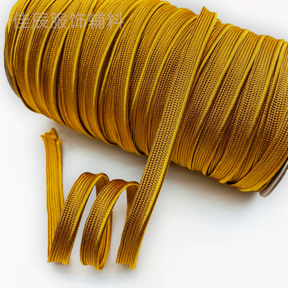 3849 Spot 39 colores 1 cm borde fino cinta maestra de seda brillante tira de brotes ribete cuerda borde incrustado tira cincha accesorios de ropa