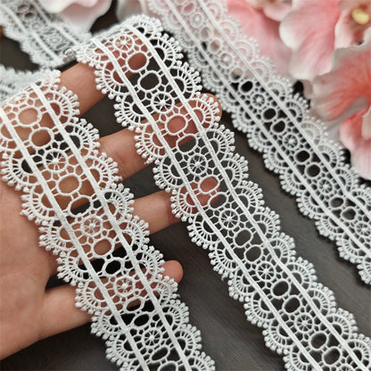 3554★ ancho 3,5 cm con cinta de encaje soluble en agua accesorios de encaje hechos a mano DIY Lolita ropa de bebé accesorios para el cabello accesorios de ropa
