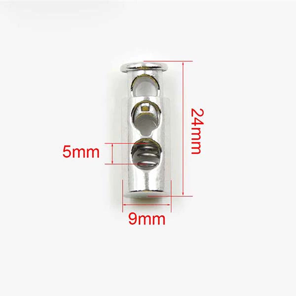 3547★ Hebilla de resorte de metal para chaqueta, cuerda elástica, hebilla de ajuste de banda elástica, hebilla de nariz de cerdo, hebilla de cuerda fija, hebilla de ajuste, botón de cordón