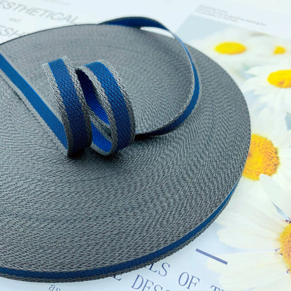 Cinta de jacquard intercolor de rayas de 1 cm, cinta de colores, tira de ribete, tira de prensado para dobladillos de ropa, accesorios de ropa