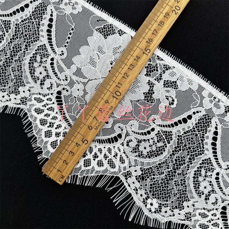 3774 Exquisitos, anchos 15CM, pestañas de encaje unilaterales, exquisito encaje, accesorios de ropa de bricolaje hechos a mano, materiales para cortinas de faldas