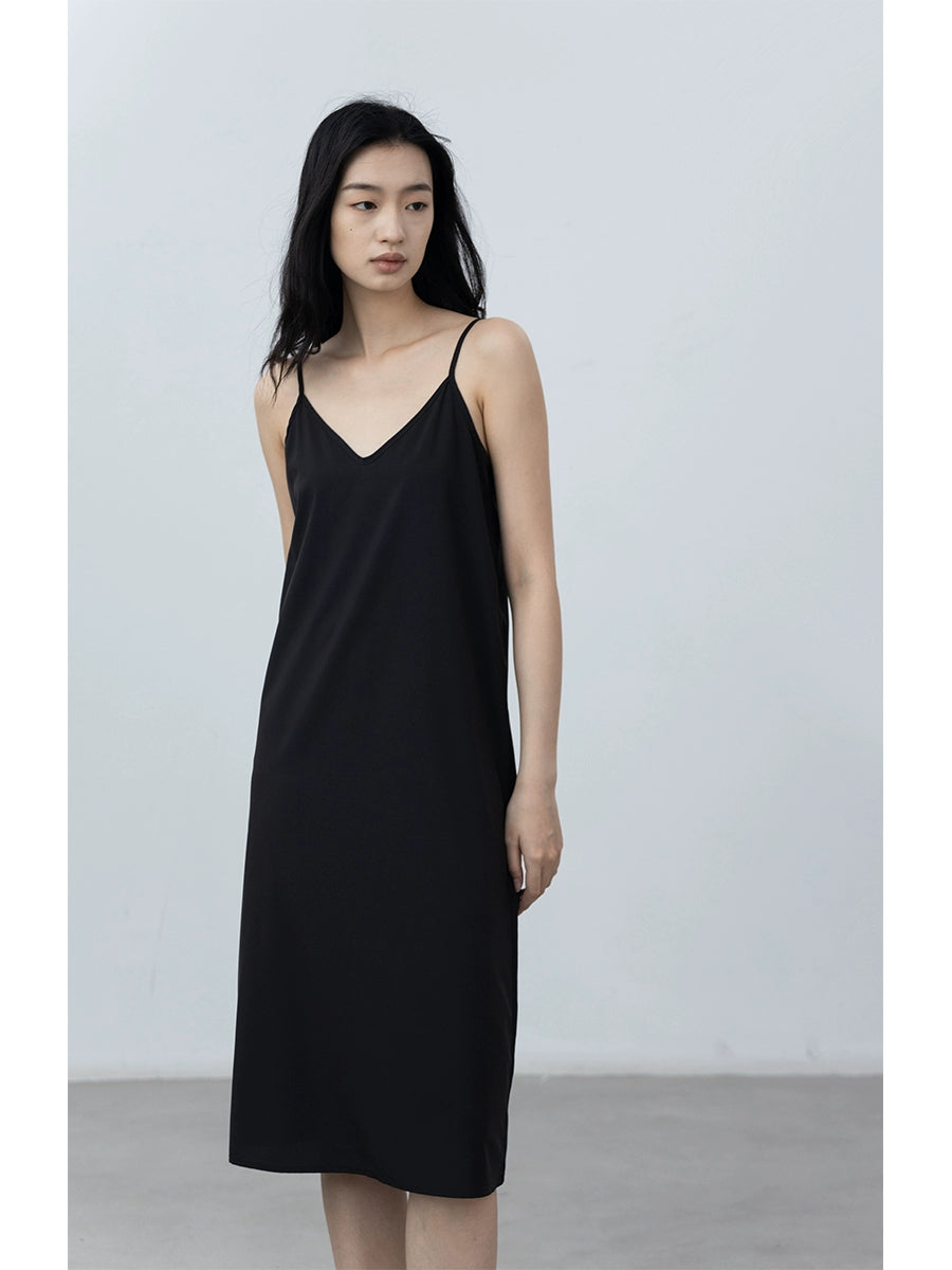 Vestido de base interior CAREMIND para mujer 2023, para las cuatro estaciones, se puede usar un color sólido, cómodo, de moda, con forro de falda, se puede usar solo 