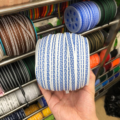 3870 Spot 1cm papel de color impresión accesorios de cincha tira de presión del borde del cuello trasero ropa de estilo étnico tira lateral tira de ribete