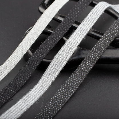 3918 1 cm de ancho, inserto para ropa, tira de forro de seda recta, tira de forro de grano recto, ajuste anti-tejido, anti-deformación, no elástico