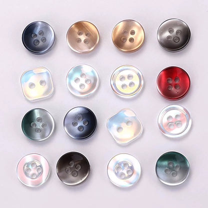 3345★  Color resin shirt buttons women's coat shirt buttons fashion round top clothes trench coat small button accessories