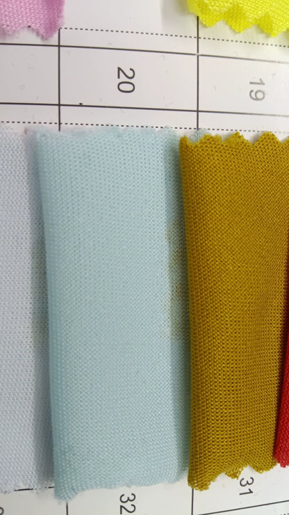 3905 Tejido elástico de verano, tejido fino de punto, forro de falda, tejido de imprimación absorbente de sudor, tejido de punto de una sola cara de alta elasticidad 8031