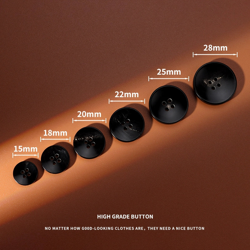 3287★  Natural horn button top jacket four-eye round button suit coat decorative accessories clothing accessories buttons