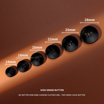 3287★  Natural horn button top jacket four-eye round button suit coat decorative accessories clothing accessories buttons