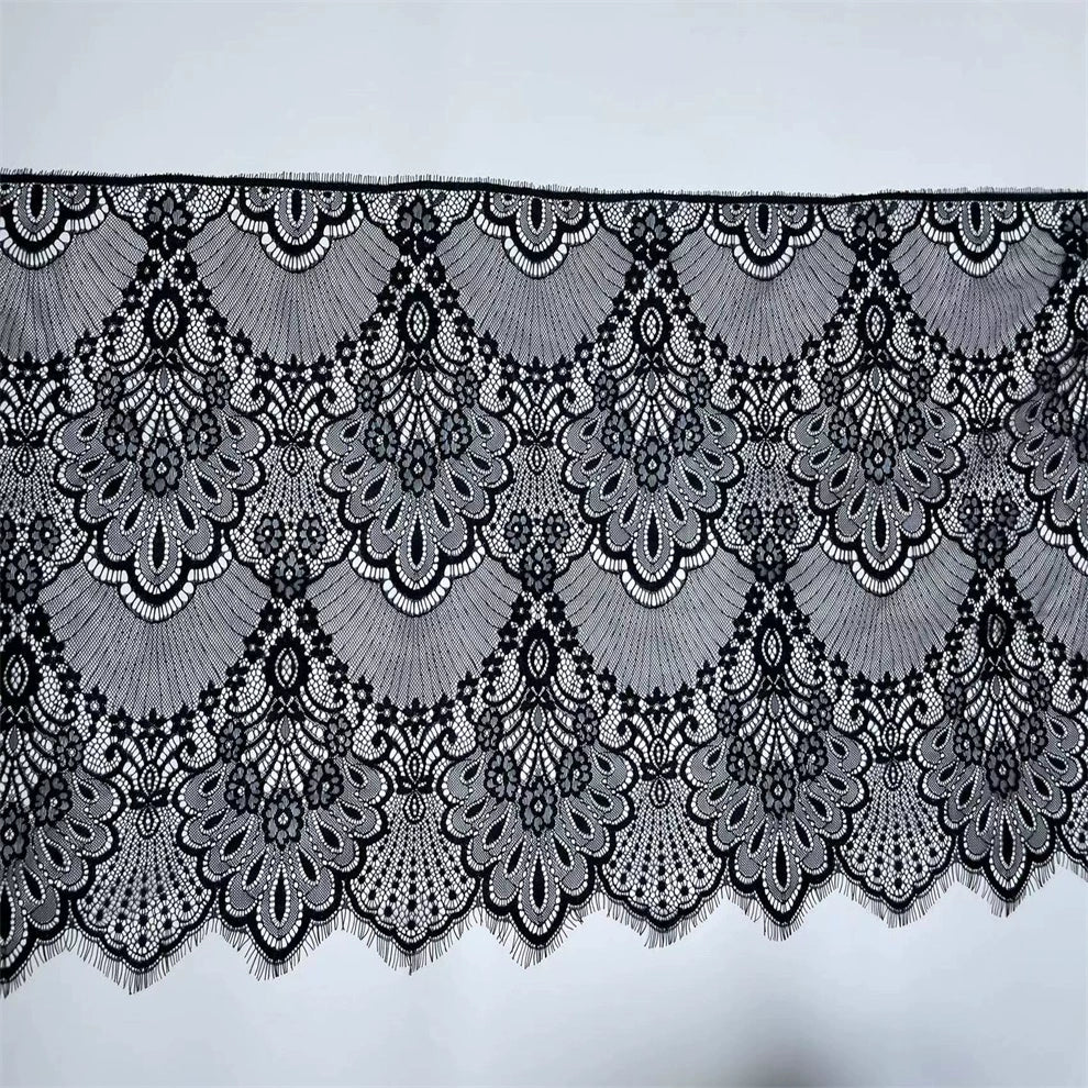 3770 Trois mètres de long et 45 cm de large cils bord de barbe dentelle tissu en dentelle vêtements bricolage jupe manches accessoires d'épissure