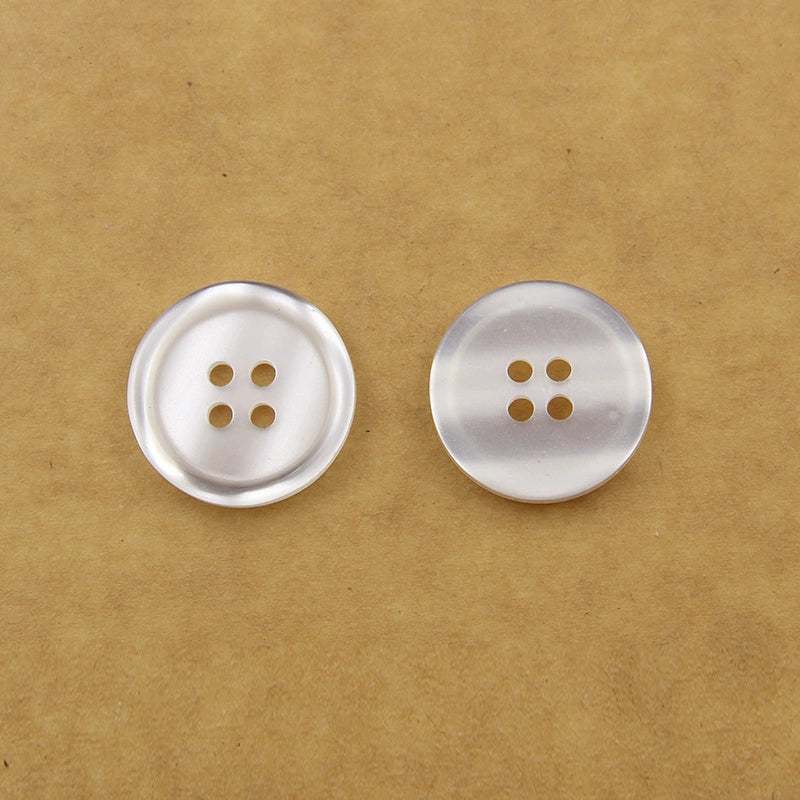 3359★  Hospital nurse buttons white coat buttons white pearlescent four-eye thin-edge shirt buttons sweater buttons tooling buttons