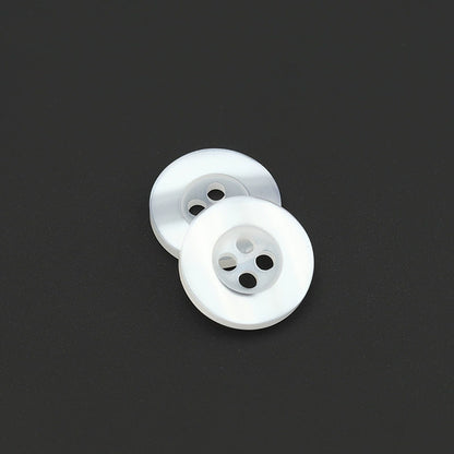 3495★ Botones Especiales Resina Transparente Dos Ojos Cuatro Ojos Botón de Pan Botón de Camisa Botón de Camisa de Primavera y Verano Botón de Suéter de Chaqueta