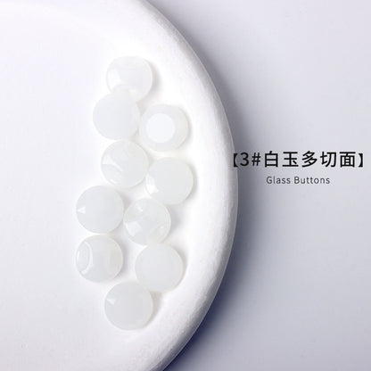 3380★  New Chinese antique buttons imitation jade Hanfu Tang suit buttons glazed buttons dress knitted cardigan buttons cheongsam buttons