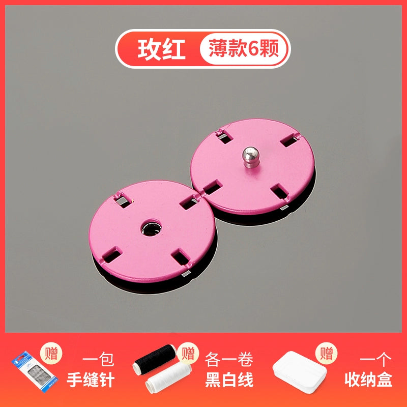 3483★ Botones de abrigo Botones ocultos de color Botones de madre Botones de mujer de lana Botones grandes redondos de ropa Botones de metal de cachemira