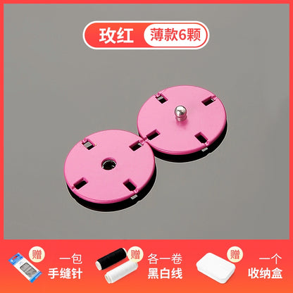 3483★ Botones de abrigo Botones ocultos de color Botones de madre Botones de mujer de lana Botones grandes redondos de ropa Botones de metal de cachemira