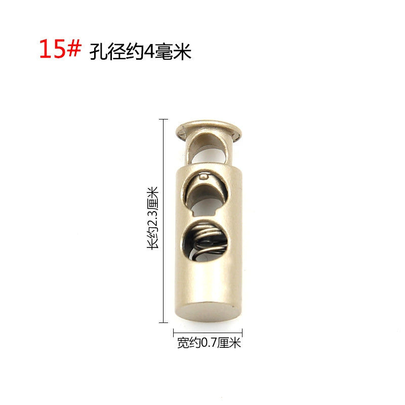 3542★ Hebilla de ajuste de campana de metal, hebilla de resorte de contracción de carga de suéter, hebilla de ajuste elástico, hebilla de cuerda, hebilla de cuerda, hebilla de nariz de cerdo