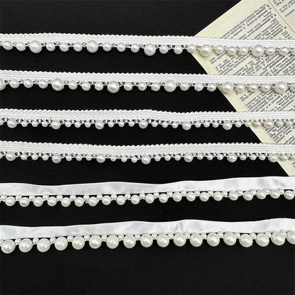 3679 Todo hecho a mano con encaje de perlas de imitación, estilo República de China, cheongsam, Hanfu, ropa, escote, sombrero, accesorios decorativos