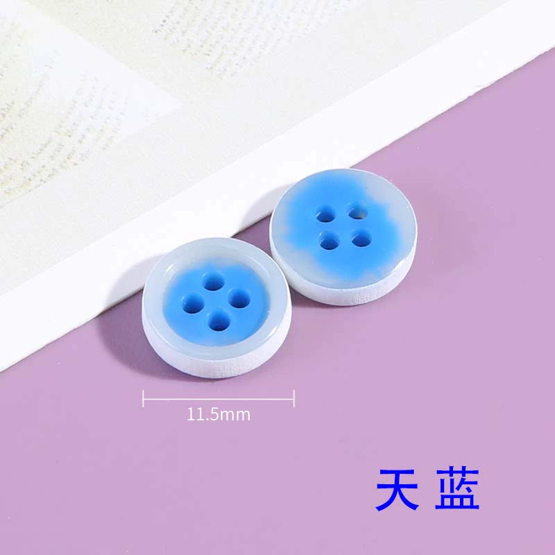 3339★  Resin shirt shirt men's and women's two-color buttons high-end clothes decorative buttons chiffon top small dress buttons