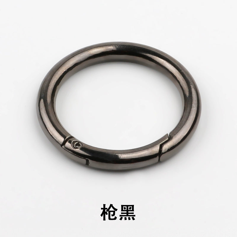 3532★ Anillo de metal de moda para bolso, botón, bolso, equipaje, zapatos, cadena decorativa, botón, abrigo, cortavientos, anillo abierto
