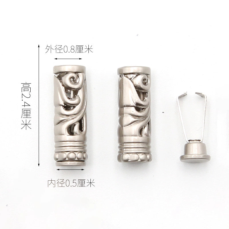 3546 Suéter Sombrero Cuerda Cabeza Botón Pantalones Cintura Cuerda Hebilla Metal Cabeza Ropa Cinturón Cuerda Tope Accesorios