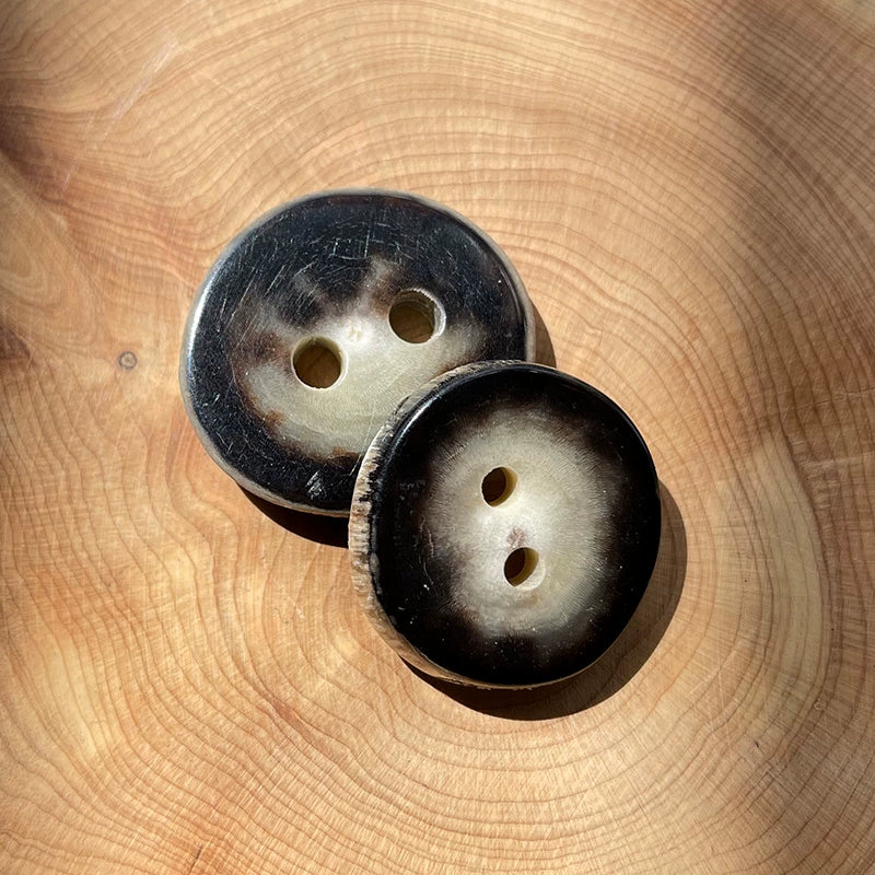 3422★  High-end rough horn buttons DIY handmade buttons decorative retro coat coat men's clothing buttons