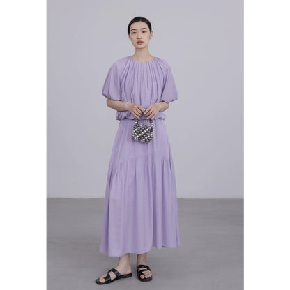 [Oferta especial por tiempo limitado] Conjunto de dos piezas de top y falda irregulares con efecto refrescante visual de CAREMIND para mujer 