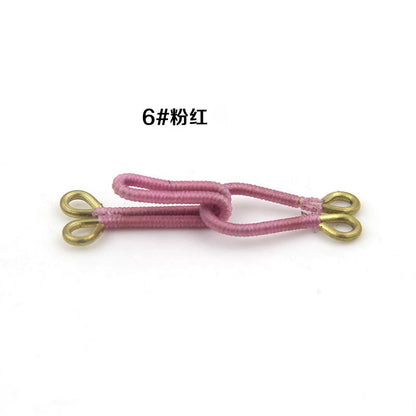 3513★ Accesorios de ropa, par de ganchos para abrigos, tela revestida de latón, botón de estilo, botón de gancho oscuro, botón de gancho manual, botón de ajuste invisible