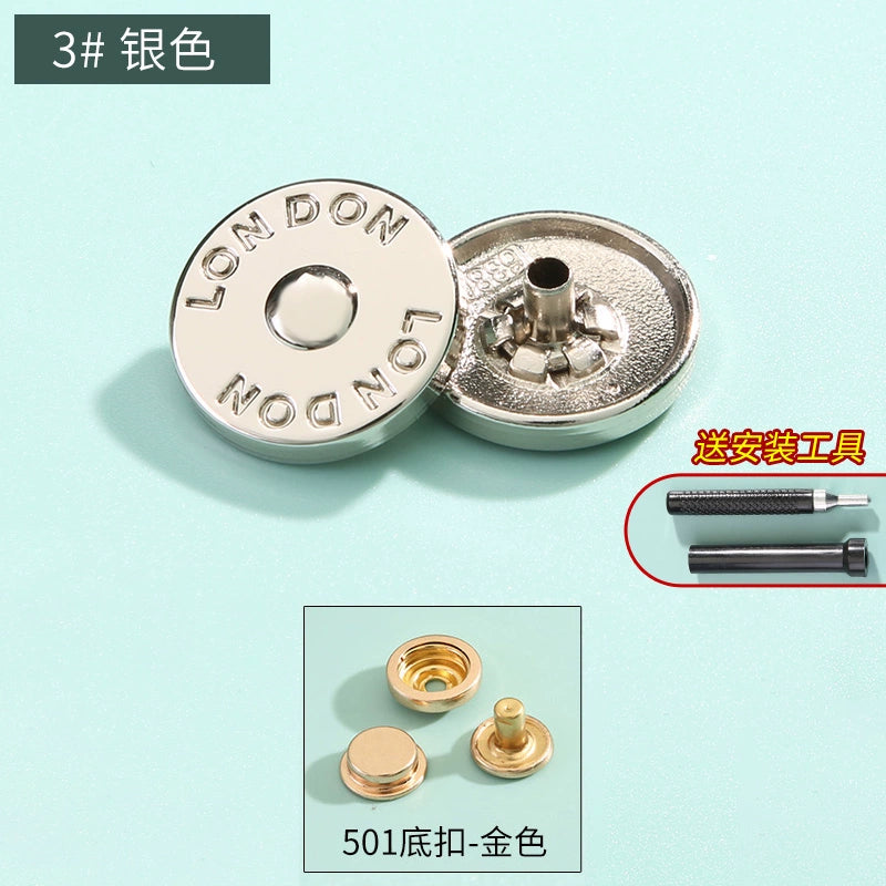 3410★ Boutons pression haut de gamme sans couture pour vêtements pour femmes, boutons mère et enfant, boutons quatre en un, boutons de doudoune, boutons boutons, boutons cachés invisibles.